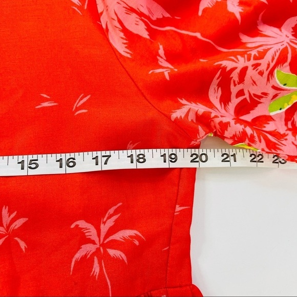 Vintage amara Hawaiian mumu maxi dress flamingo tropical novelty print - Picture 11 of 13